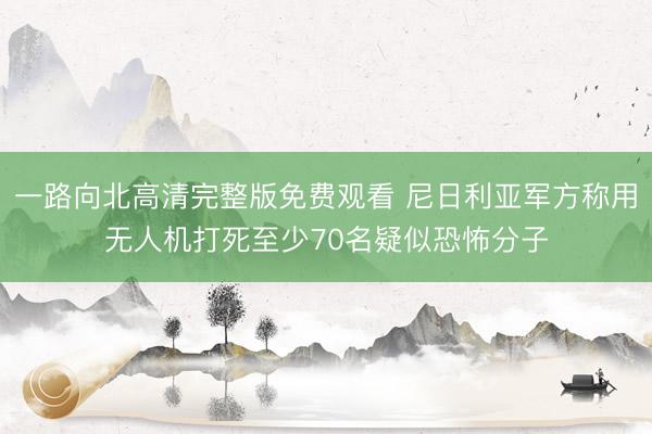 一路向北高清完整版免费观看 尼日利亚军方称用无人机打死至少70名疑似恐怖分子