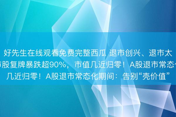 好先生在线观看免费完整西瓜 退市创兴、退市太和、退市沪科三只退市股复牌暴跌超90%，市值几近归零！A股退市常态化期间：告别“壳价值”